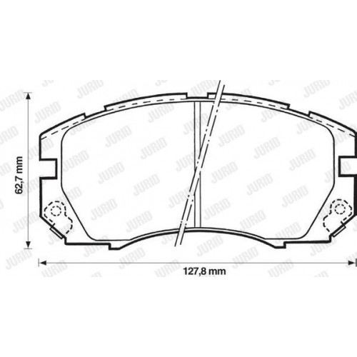Τακάκια Σετ SUBARU FORESTER 2000 - 2002 ( SF ) JURID 572377J