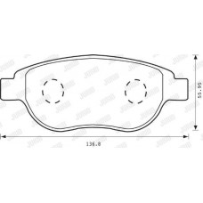 Τακάκια Σετ PEUGEOT 206 1998 - 2002 JURID 573031J