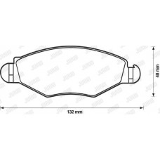 Τακάκια Σετ PEUGEOT 206 2009 - ( PLUS ) JURID 573051J