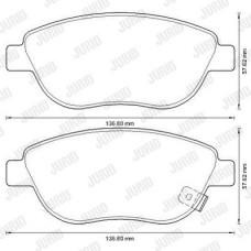 Τακάκια Σετ OPEL CORSA 2006 - 2011 ( D ) JURID 573308J