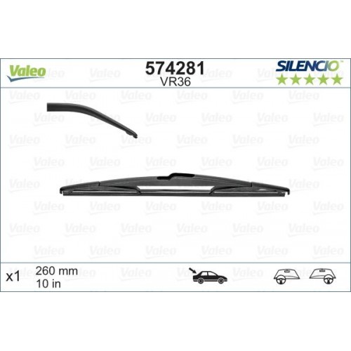 Μάκτρο καθαριστήρα/λάστιχα SMART FORTWO 2007 - 2012 ( 451 ) VALEO 574281
