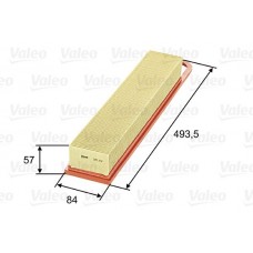 Φίλτρο αέρα PEUGEOT 207 2006 - 2009 VALEO 585247