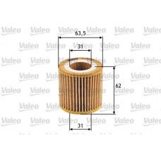 Φίλτρο λαδιού VW FOX 2005 - 2012 ( 5Z1 ) VALEO 586536