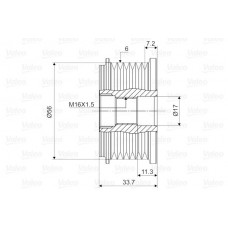 Μεμονωμένα εξαρτήματα VW PASSAT 2000 - 2005 ( 3B3 ) VALEO 588104
