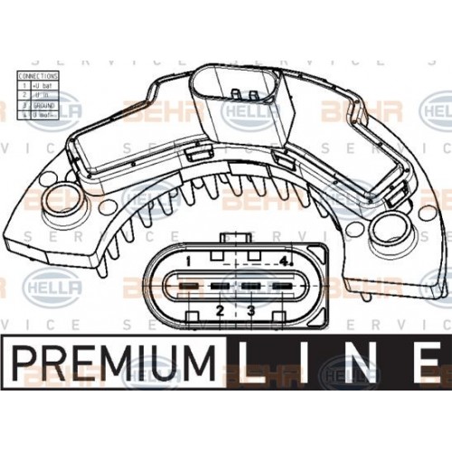 Ανεμιστήρας Καλοριφέρ Εσω NISSAN SUNNY 1991 - 1995 ( N14 ) HELLA 5 Ανεμιστήρας Καλοριφέρ Εσω NISSAN SUNNY 1991 - 1995 ( N14 ) HELLA 5