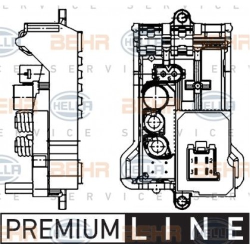 Ανεμιστήρας Καλοριφέρ Εσω MERCEDES C CLASS 2000 - 2003 ( W203 ) HELLA 5HL 351 321-141