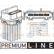 Ανεμιστήρας Καλοριφέρ Εσω MERCEDES C CLASS 2007 - 2011 ( W204 ) HELLA 5HL 351 321-491