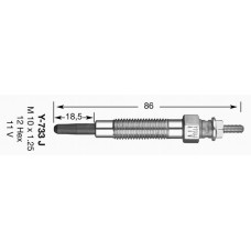Προθερμαντήρας MITSUBISHI L200 1997 - 1999 ( K60T ) ( K70T ) NGK 6592