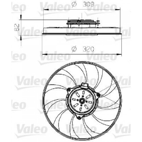 Βεντιλατέρ A/C OPEL VECTRA 2002 - 2005 ( C ) VALEO 696024