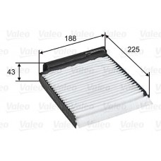 Φίλτρο αέρα εσωτερικού χώρου NISSAN MICRA 2003 - 2005 ( K12 ) VALEO 698753