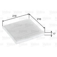 Φίλτρο αέρα εσωτερικού χώρου TOYOTA CELICA 2002 - 2005 ( T230 ) VALEO 698796