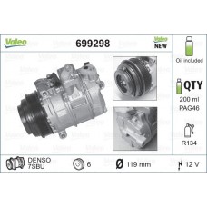 Συμπιεστής A/C (Κομπρέσορας) MERCEDES C CLASS 1993 - 1995 ( W202 ) VALEO 699298