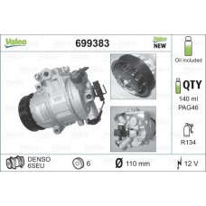 Συμπιεστής A/C (Κομπρέσορας) VW GOLF 1998 - 2004 ( Mk4 ) VALEO 699383