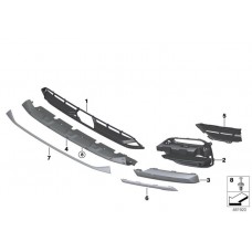 Πλαστικό Προφυλακτήρα BMW X3 2017 - ( G01) Εμπρός Κάτω 153204020