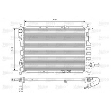 Ψυγείο Νερού CHEVROLET-DAEWOO MATIZ 2005 - 2010 ( M200 ) VALEO 701598