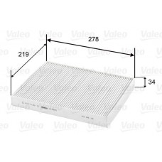 Φίλτρο αέρα εσωτερικού χώρου VW TOUAREG 2003 - 2007 ( 7L ) VALEO 715581