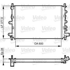 Ψυγείο Νερού FORD ESCORT 1990 - 1992 MK5 VALEO 730856