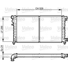 Ψυγείο Νερού PEUGEOT 106 1996 - 2003 VALEO 731530