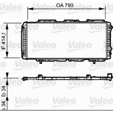 Ψυγείο Νερού PEUGEOT 607 1999 - 2004 VALEO 731611