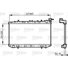 Ψυγείο Νερού NISSAN ALMERA 1995 - 1998 ( N15 ) VALEO 731664