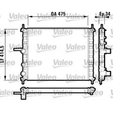 Ψυγείο Νερού FIAT BRAVA 1995 - 2003 ( 182 ) VALEO 732557