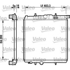 Ψυγείο Νερού PEUGEOT 206 2000 - 2008 ( CC ) VALEO 732885