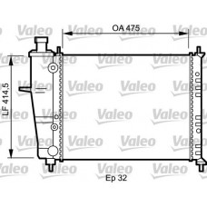 Ψυγείο Νερού FIAT BRAVA 1995 - 2003 ( 182 ) VALEO 734239