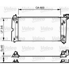 Ψυγείο Νερού TOYOTA AVENSIS 2003 - 2006 ( T250 ) VALEO 734711
