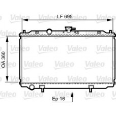 Ψυγείο Νερού NISSAN ALMERA 2000 - 2002 ( N16 ) VALEO 734736