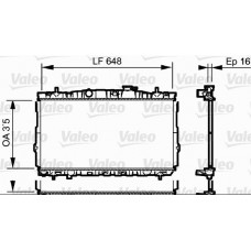 Ψυγείο Νερού HYUNDAI COUPE 1999 - 2001 ( RD ) VALEO 734903