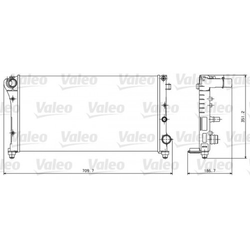 Ψυγείο Νερού FIAT PANDA 2003 - 2009 ( 169 ) VALEO 734924
