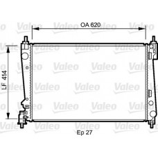 Ψυγείο Νερού OPEL CORSA 2006 - 2011 ( D ) VALEO 735041