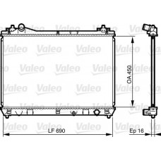 Ψυγείο Νερού SUZUKI GRAND VITARA 2006 - 2009 ( JB ) VALEO 735433