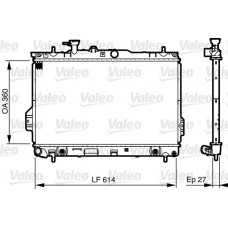 Ψυγείο Νερού HYUNDAI MATRIX 2001 - 2006 ( FC ) VALEO 735606