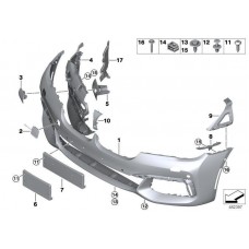 Προφυλακτήρας Βαφόμενος Με ParkTronic BMW 7 Series 2015 - ( G11 )( G12 ) Εμπρός 158203615