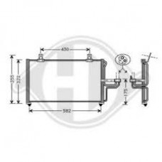 Ψυγείο A/C (Εξωτερικό) KIA SHUMA 1998 - 2001 ( FB ) 096506400
