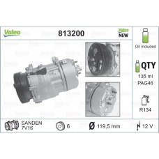 Συμπιεστής A/C (Κομπρέσορας) SUBARU LEGACY 1999 - 2003 ( BE ) ( BH ) VALEO 813200
