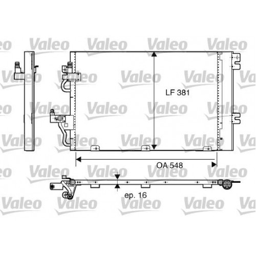 Ψυγείο A/C (Εξωτερικό) OPEL ASTRA 2004 - 2007 ( H ) VALEO 817839