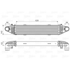 Ψυγείο Intercooler MERCEDES C CLASS 2007 - 2011 ( W204 ) VALEO 818617