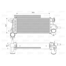 Ψυγείο Intercooler FORD FOCUS C-MAX 2011 - 2015 VALEO 818667