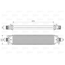 Ψυγείο Intercooler FIAT BRAVO 2007 - 2011 VALEO 818824
