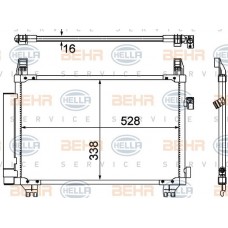 Ψυγείο A/C (Εξωτερικό) TOYOTA YARIS 2012 - 2014 ( XP130 ) 821006420