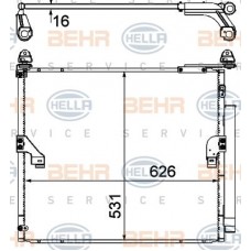 Ψυγείο A/C (Εξωτερικό) TOYOTA LAND CRUISER 2014 - 2016 ( J150 )( F/L ) 825206400