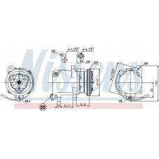 Συμπιεστής A/C (Κομπρέσορας) SMART FORTWO 2004 - 2007 ( 450 ) NISSENS 89163