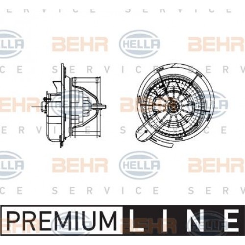 Ανεμιστήρας Καλοριφέρ Εσω VW GOLF 1992 - 1998 ( Mk3 ) HELLA 8