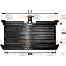 Ψυγείο A/C (Εξωτερικό) NISSAN SUNNY 1987 - 1989 ( N13 ) HELLA 8
