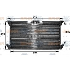 Ψυγείο A/C (Εξωτερικό) NISSAN SUNNY 1987 - 1989 ( N13 ) HELLA 8
