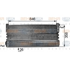 Ψυγείο A/C (Εξωτερικό) HELLA 8