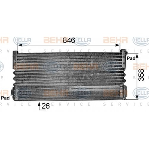 Ψυγείο A/C (Εξωτερικό) HELLA 8