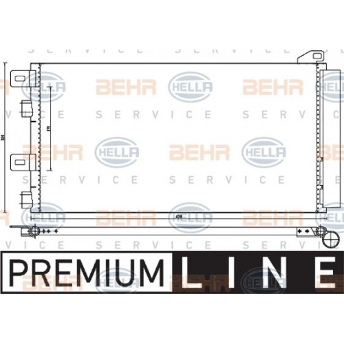 Ψυγείο A/C (Εξωτερικό) MINI COOPER 2002 - 2004 HELLA 8FC 351 300-641